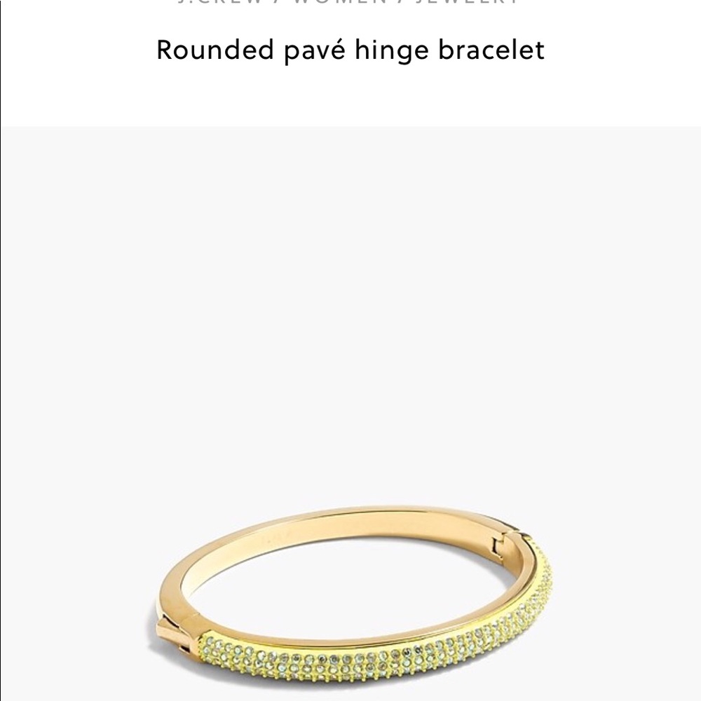 J.Crew Rounded Pavé Hinge Bracelet